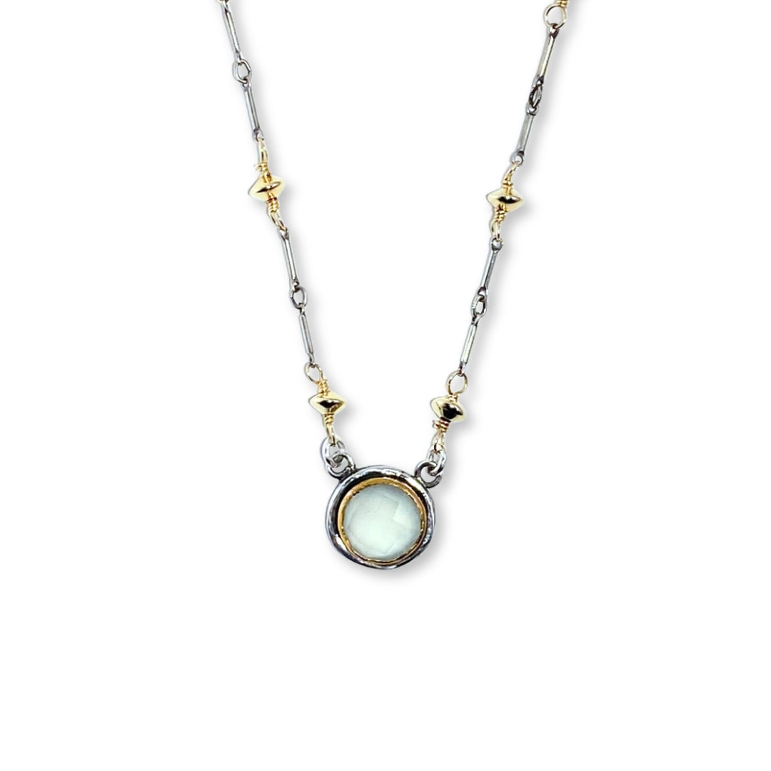 Vision Necklace with Sterling Silver and Gold Fill Chain